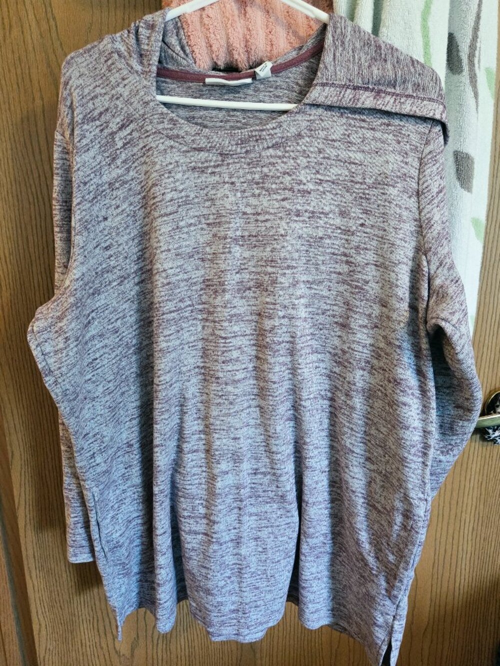 Denim & Co Women's Purple Sweater Hoodie Size 2xl